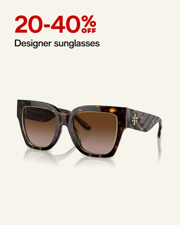 20-40% OFF Designer sunglasses