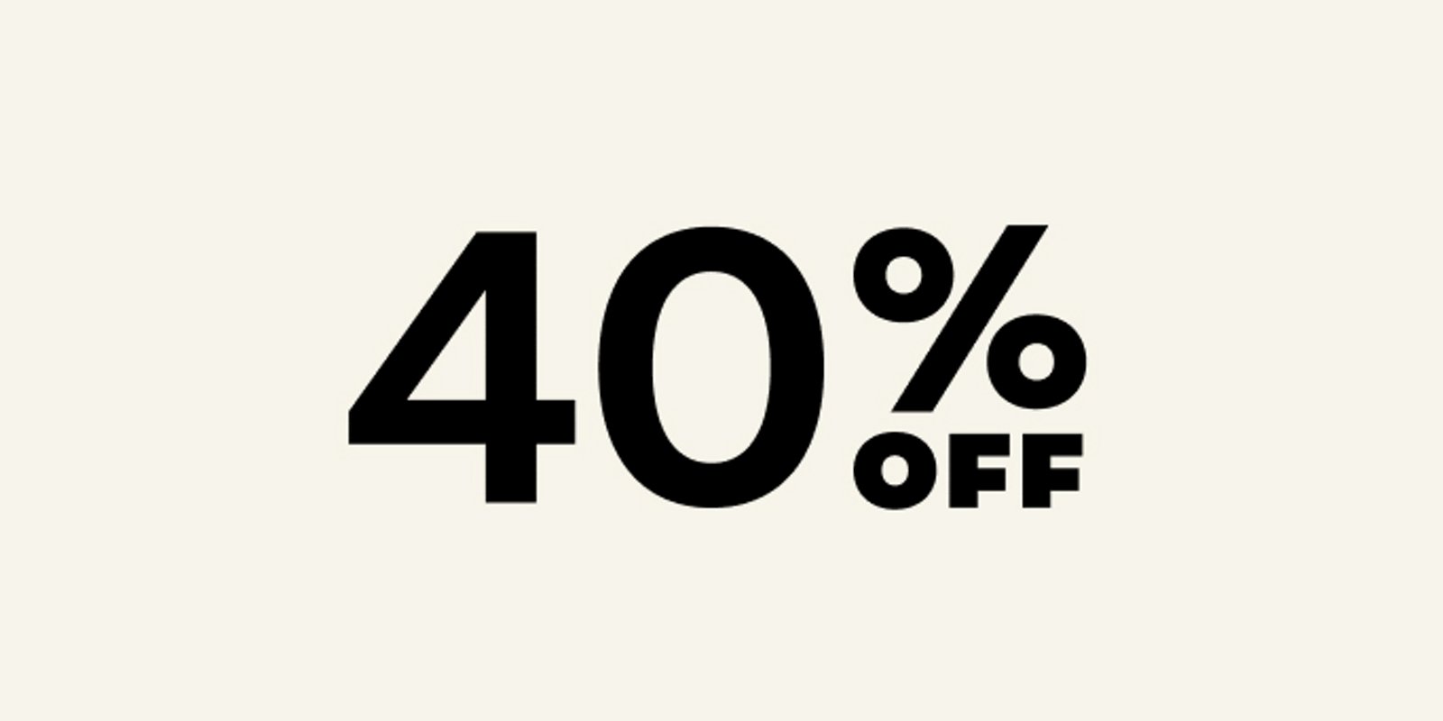 40% OFF