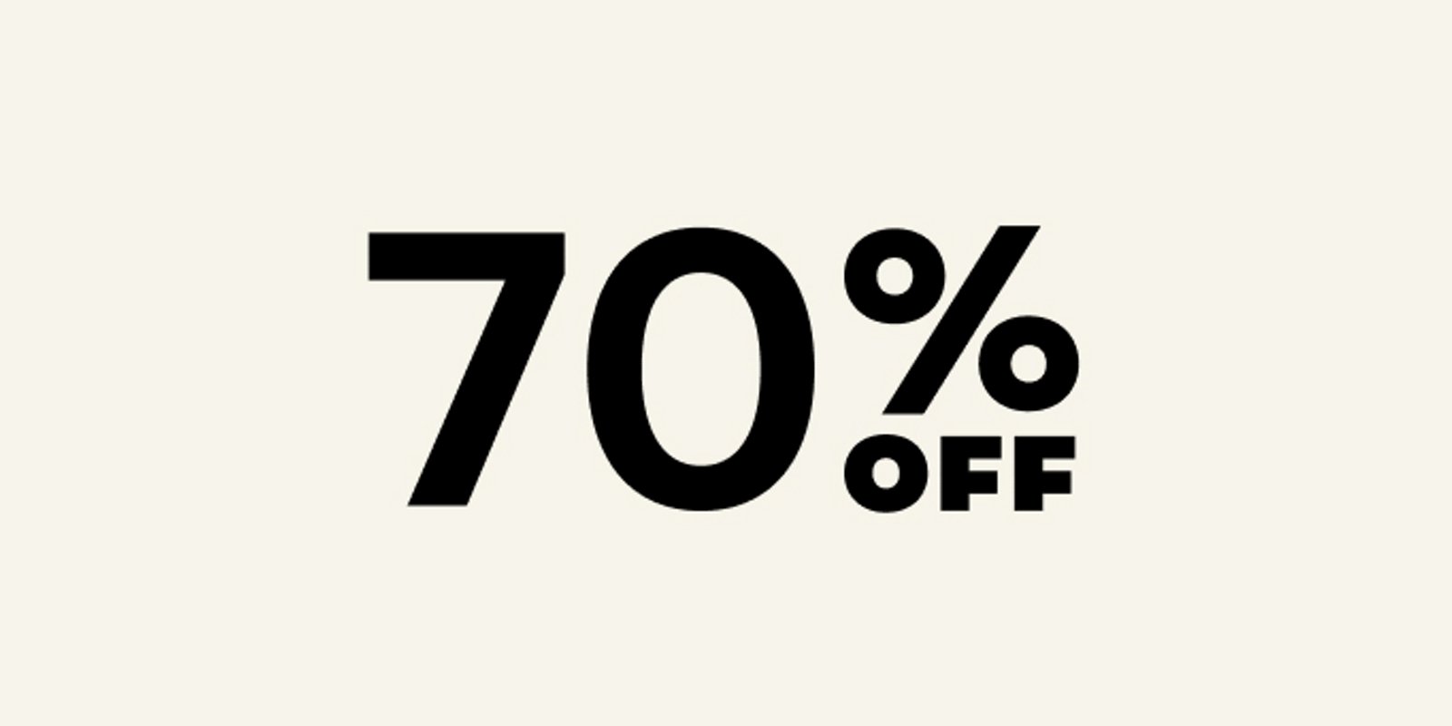 70% off