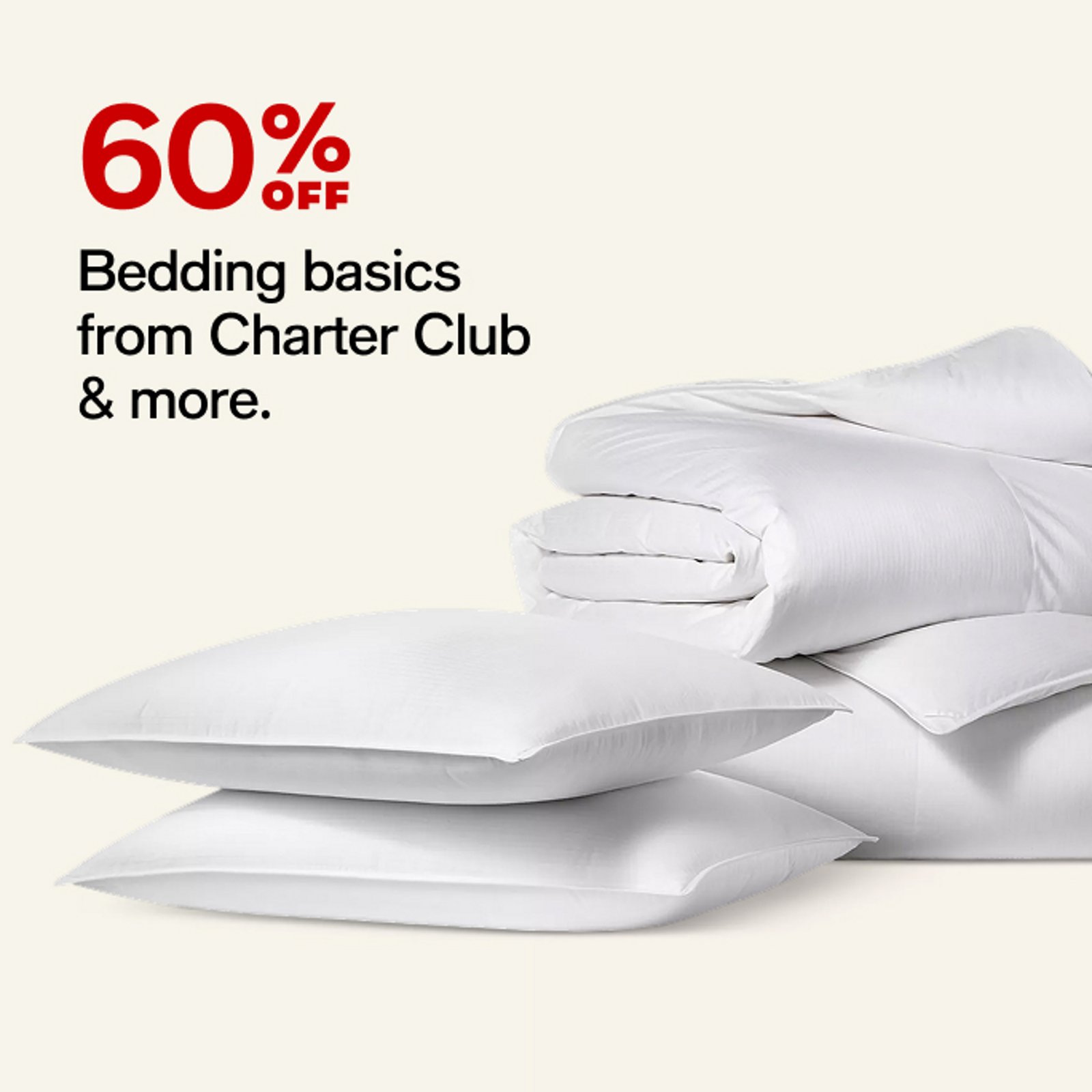 60 off bedding basics