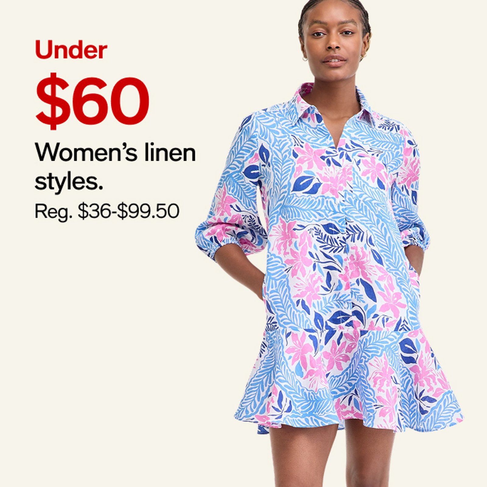 Under $60 Women's Linen Styles