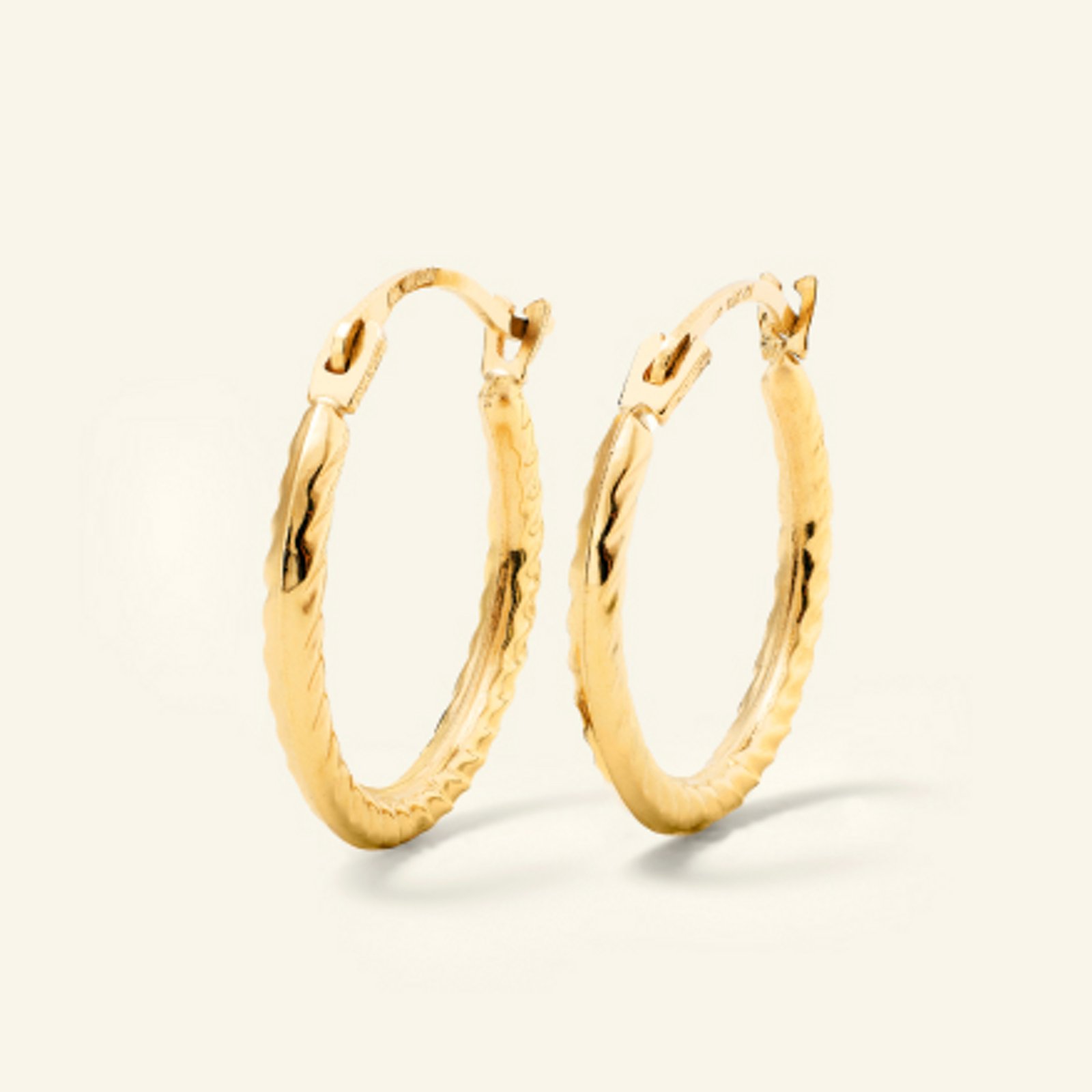 Gold earrings