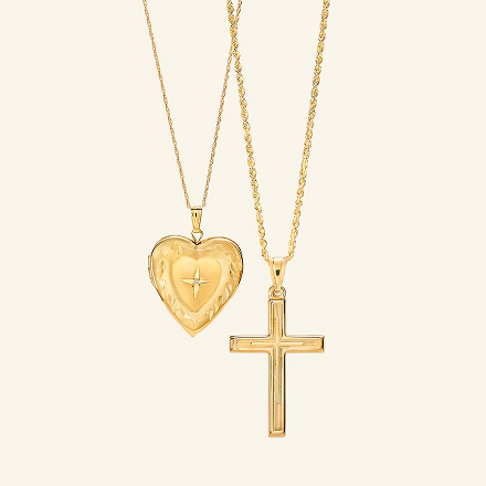Gold pendants