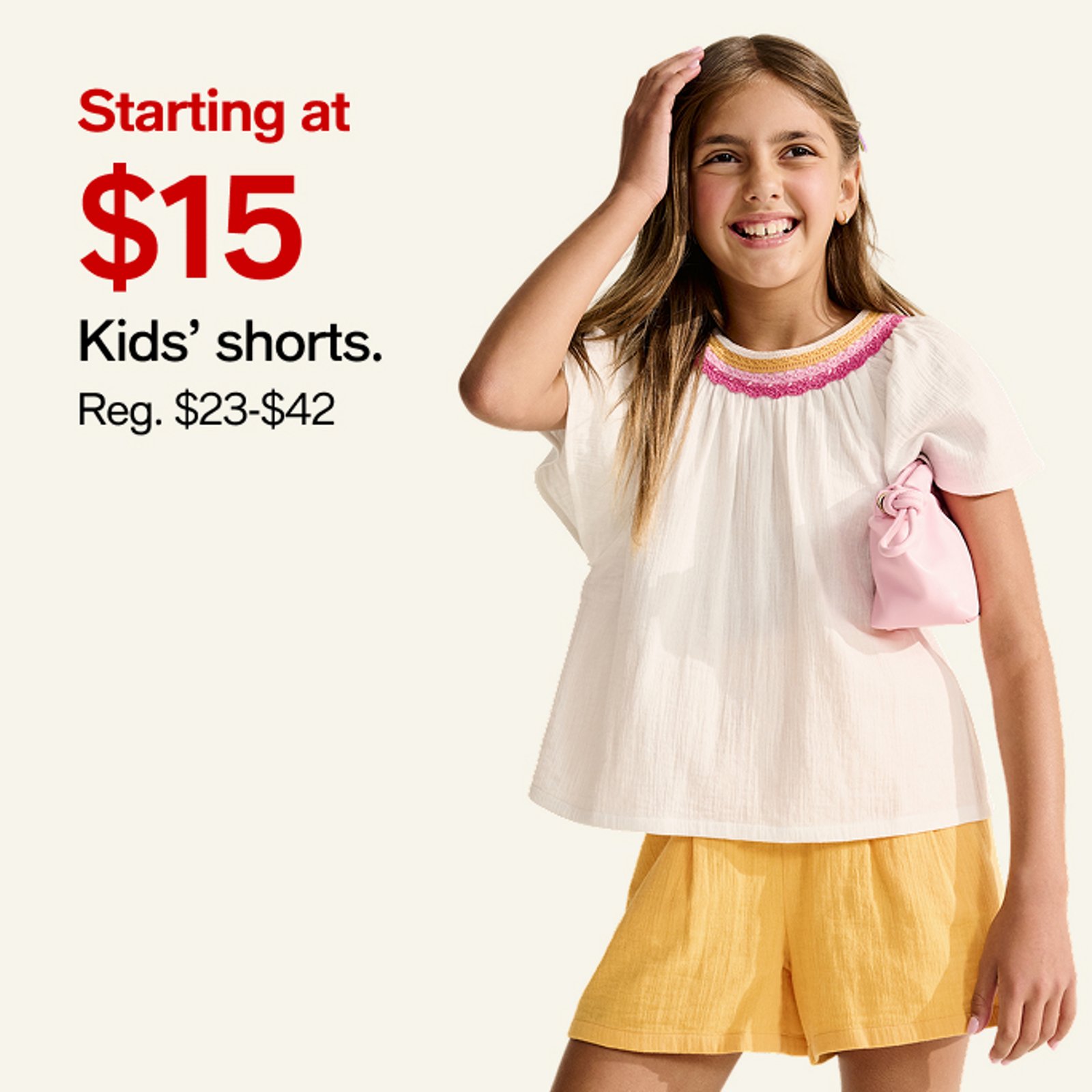 Starting at $15 Kids' shorts