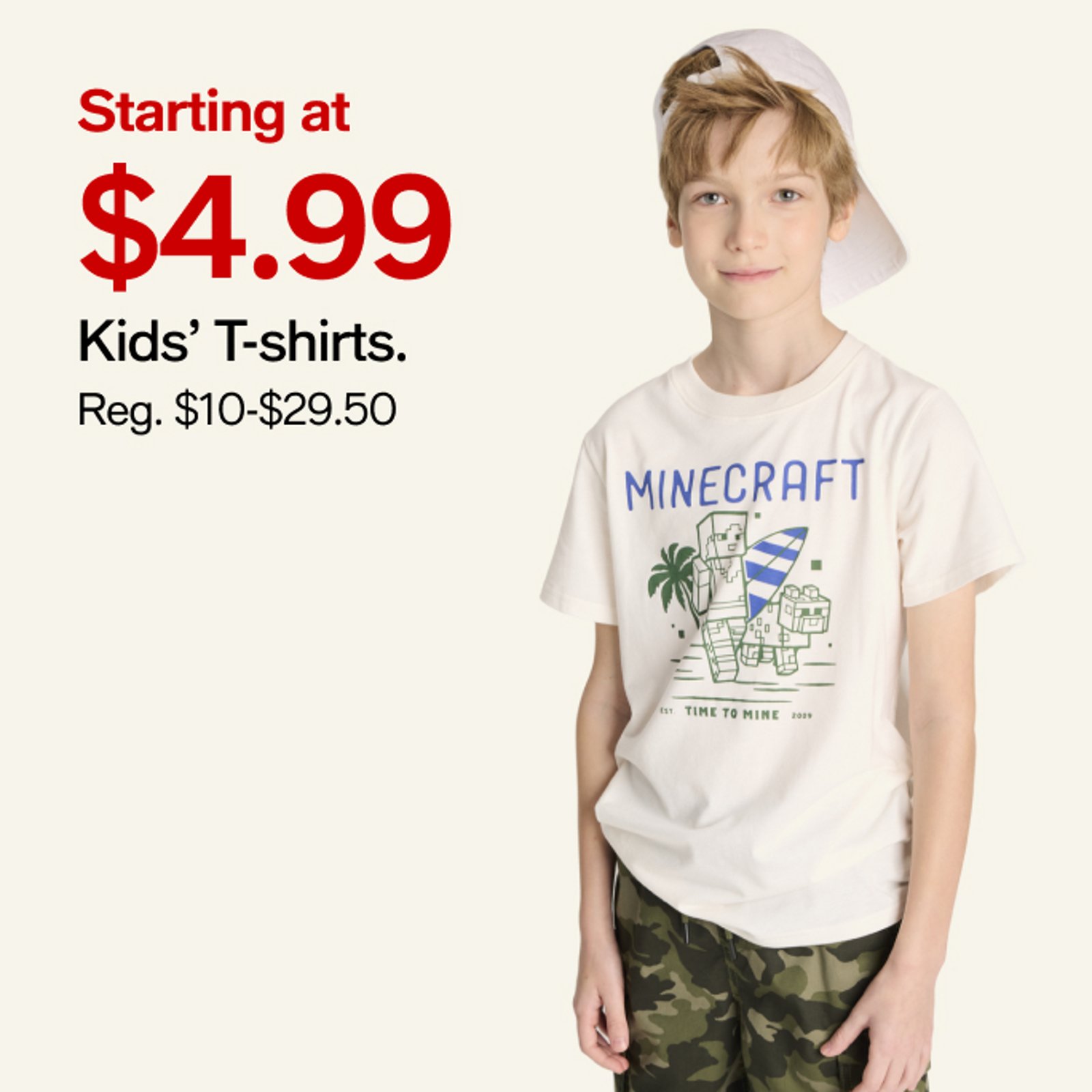 Starting at $4.99 Kids' T-shirts