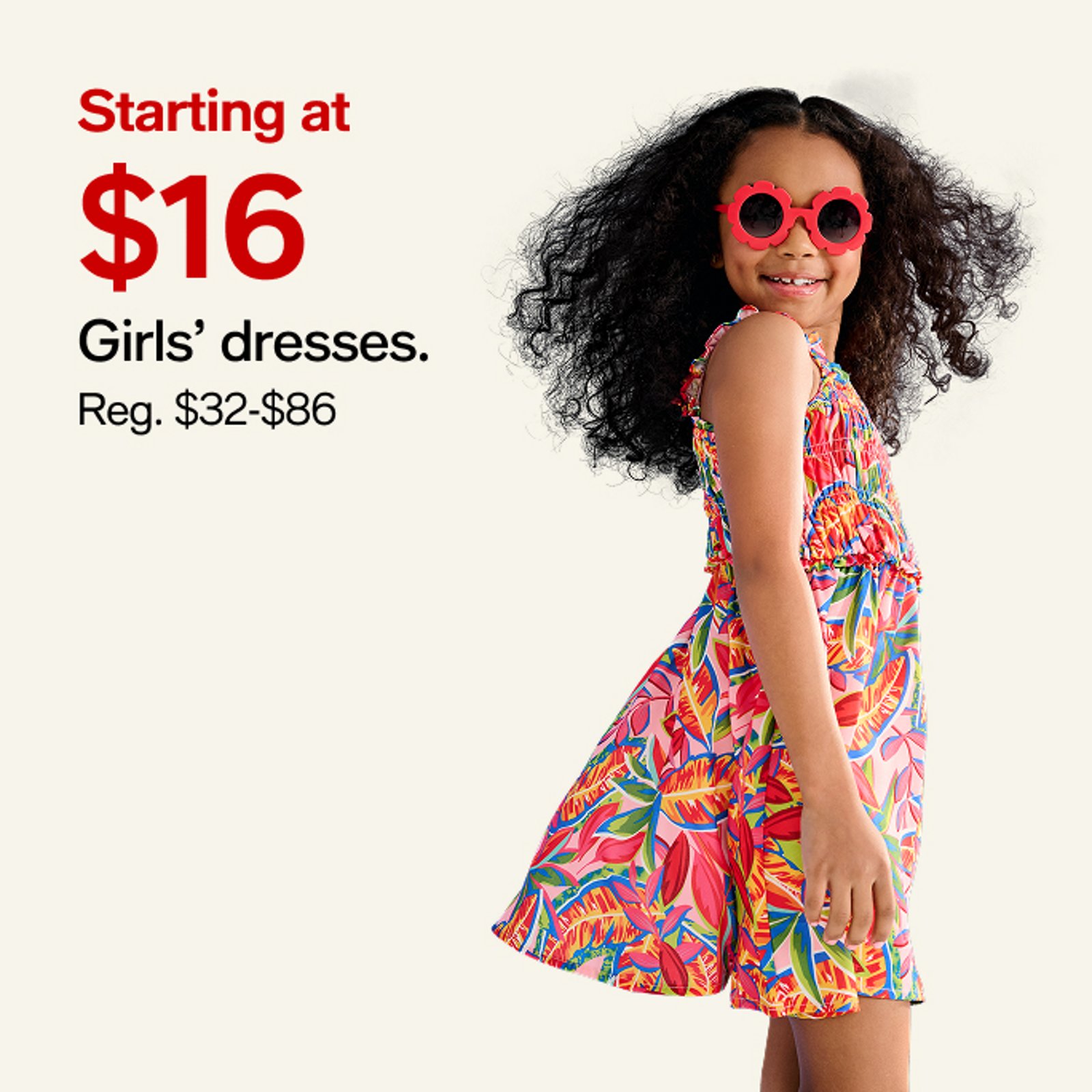 Starting at $16 Girls' dresses