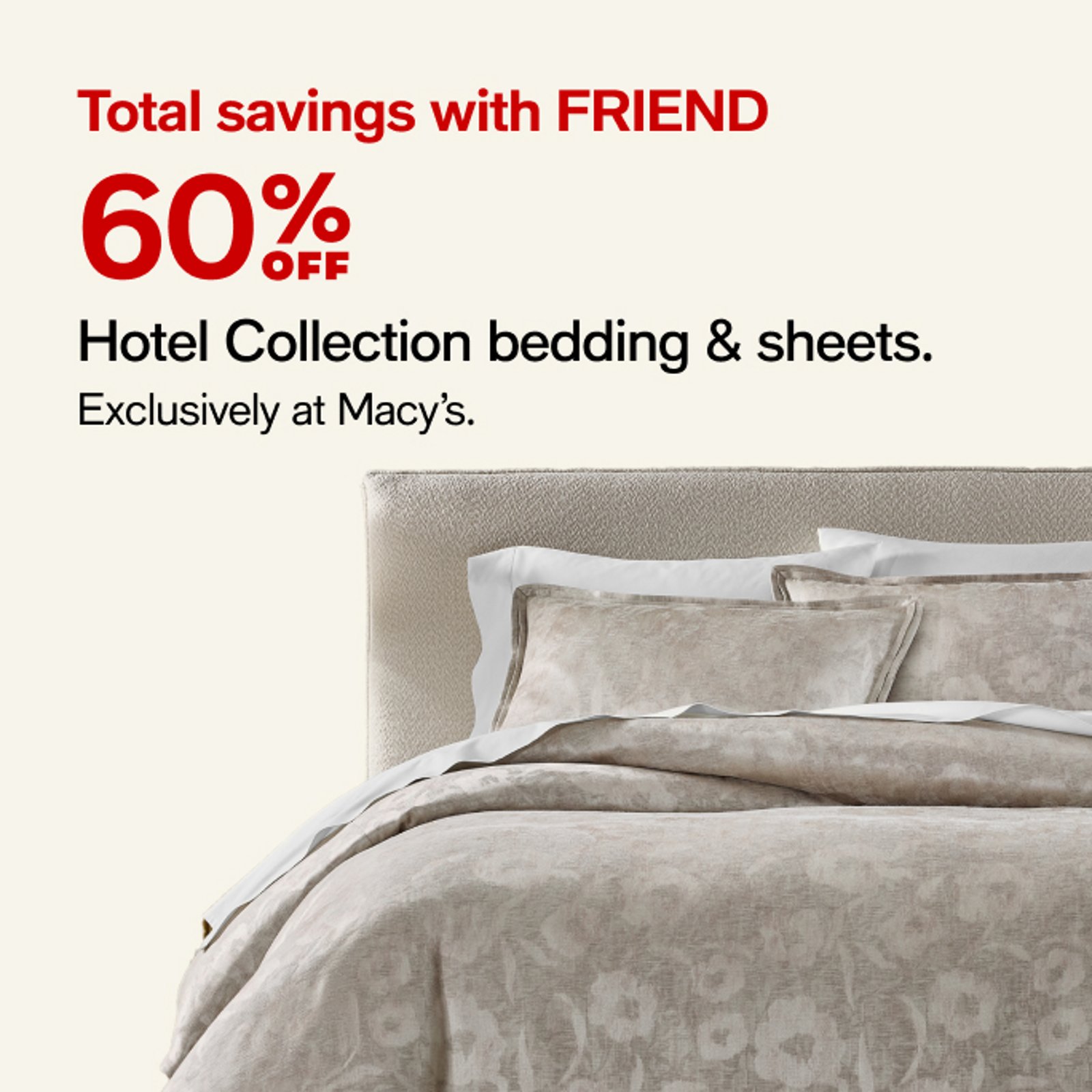 60 Hotel Collection Bedding and Sheets