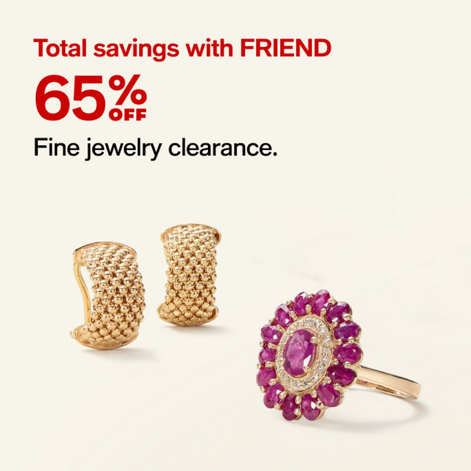 65% off Fine Jewelry clearance