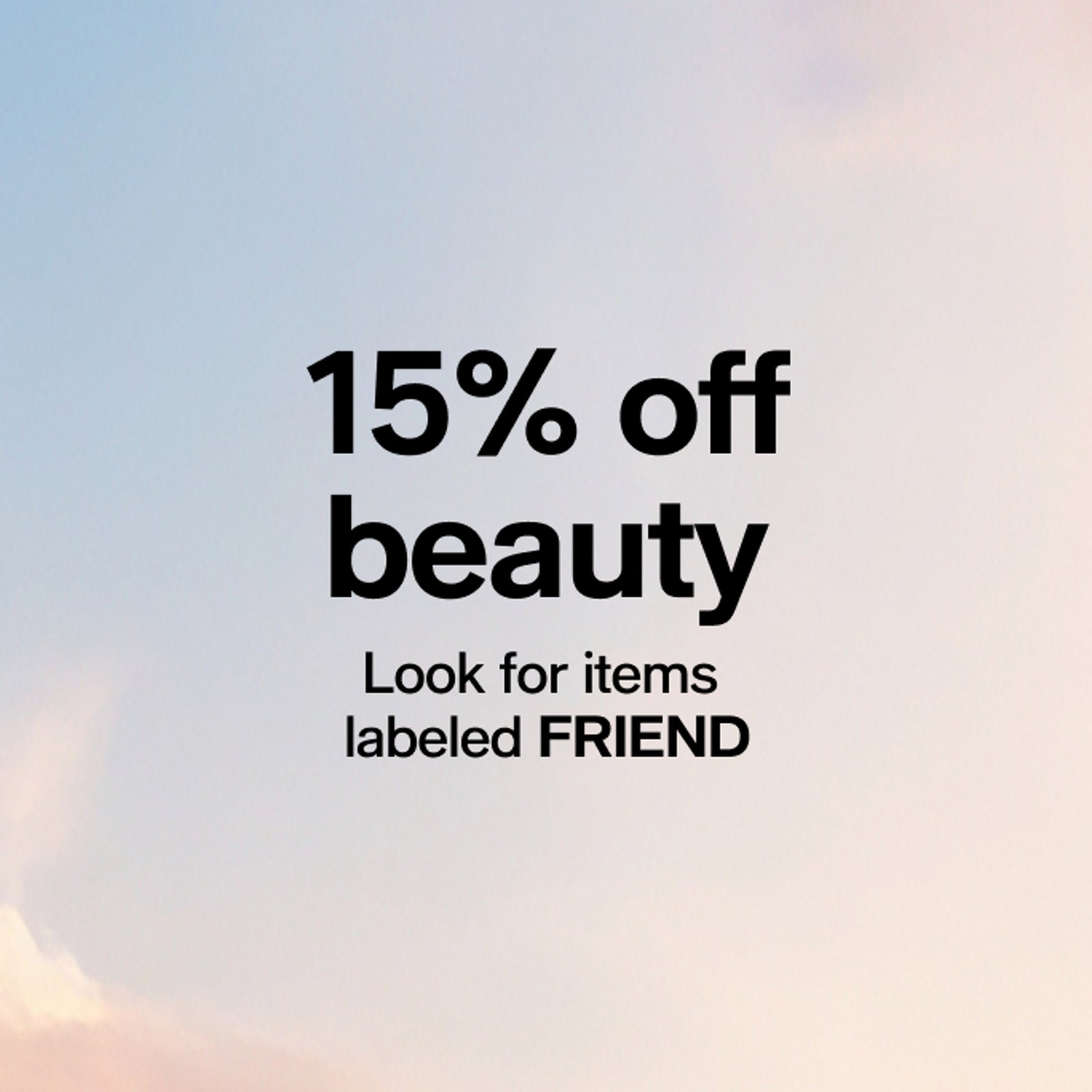 15% OFF beauty