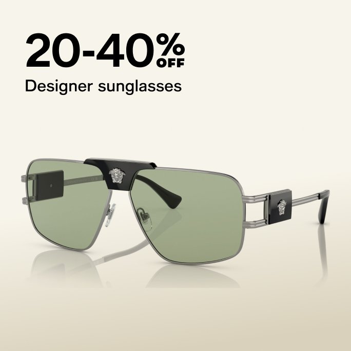 20-40% OFF Designer sunglasses