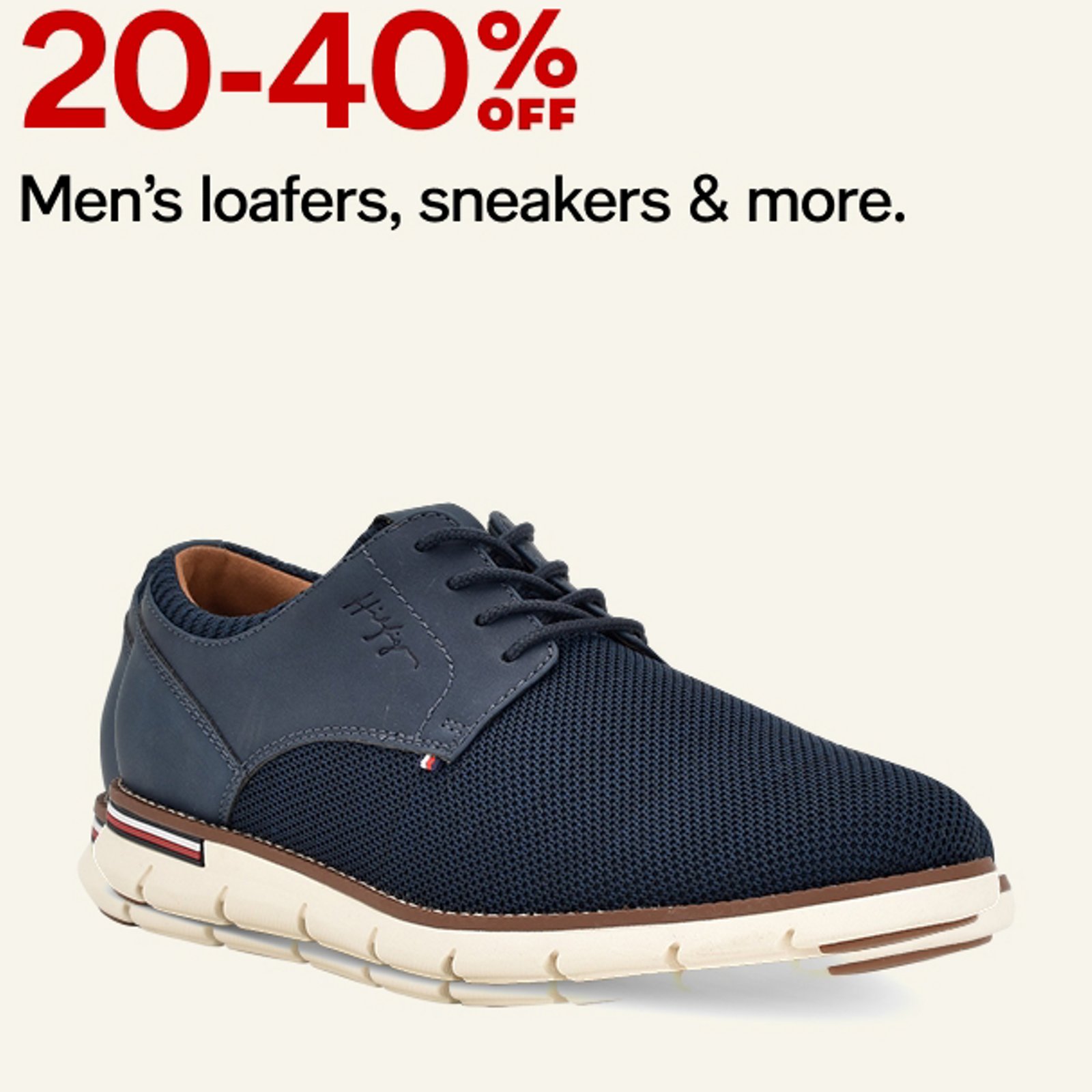 20-40% off Men's loafers, sneakers & more