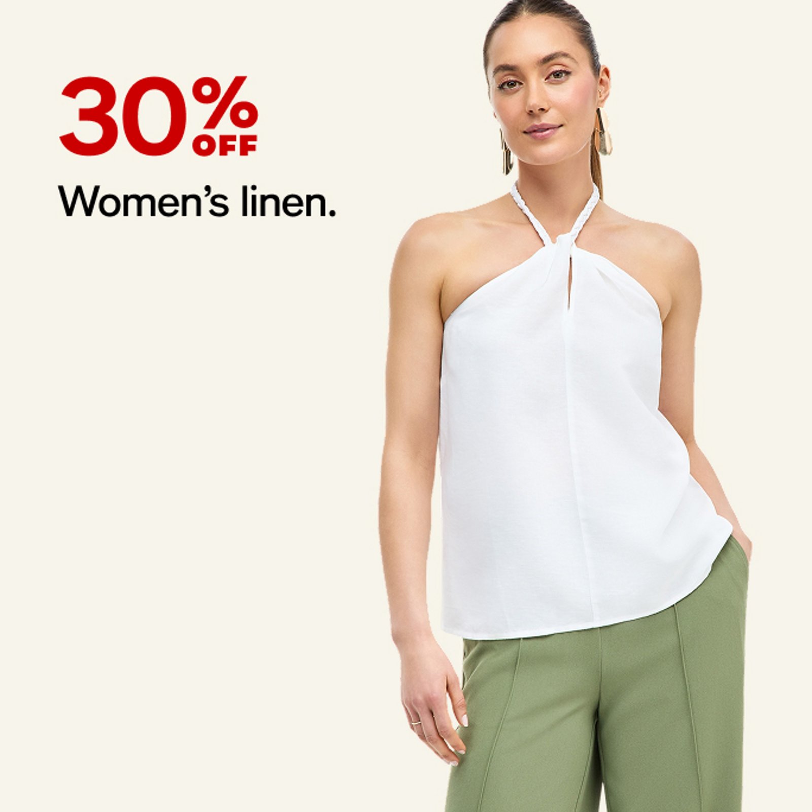 30% off Women's Linen