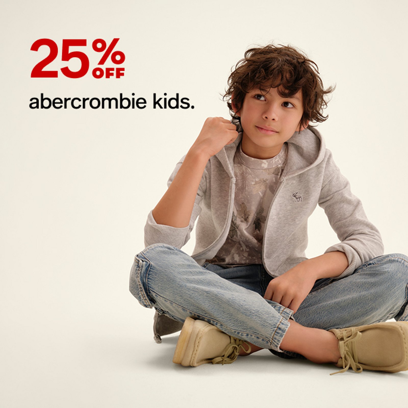 25% OFF abercrombie kids.