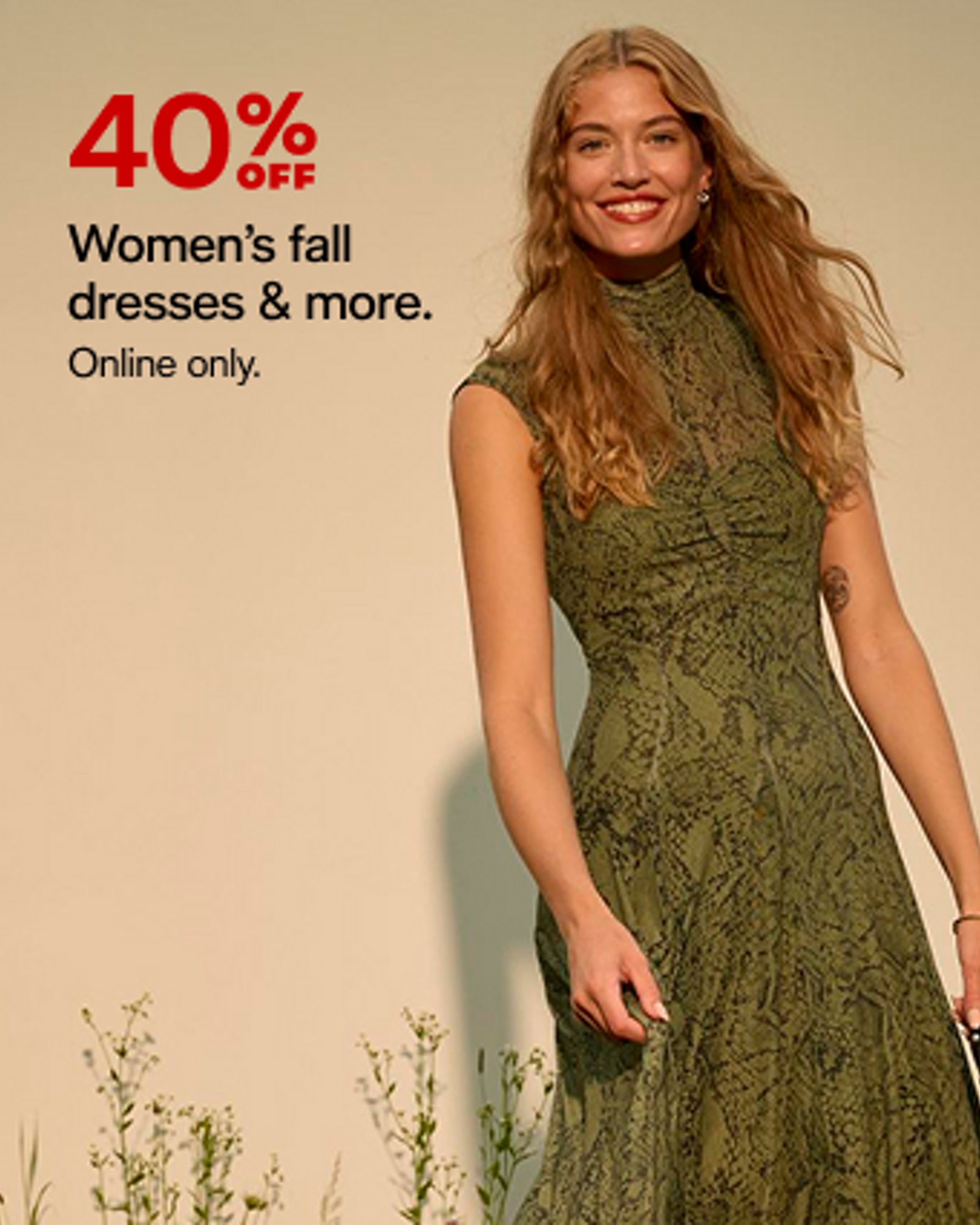 40% off Women's Dresses & more