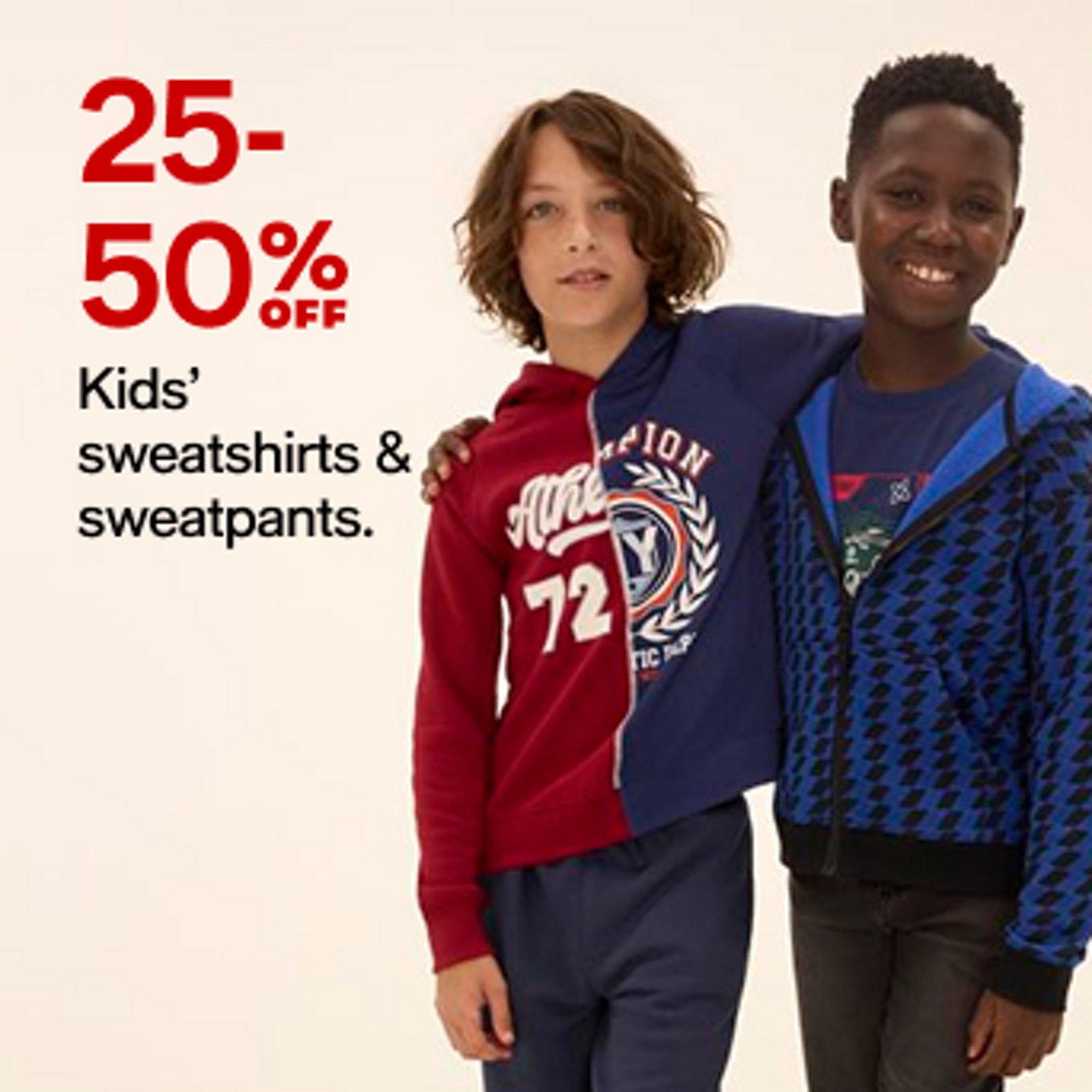 Kids sweatshirts and sweatpants