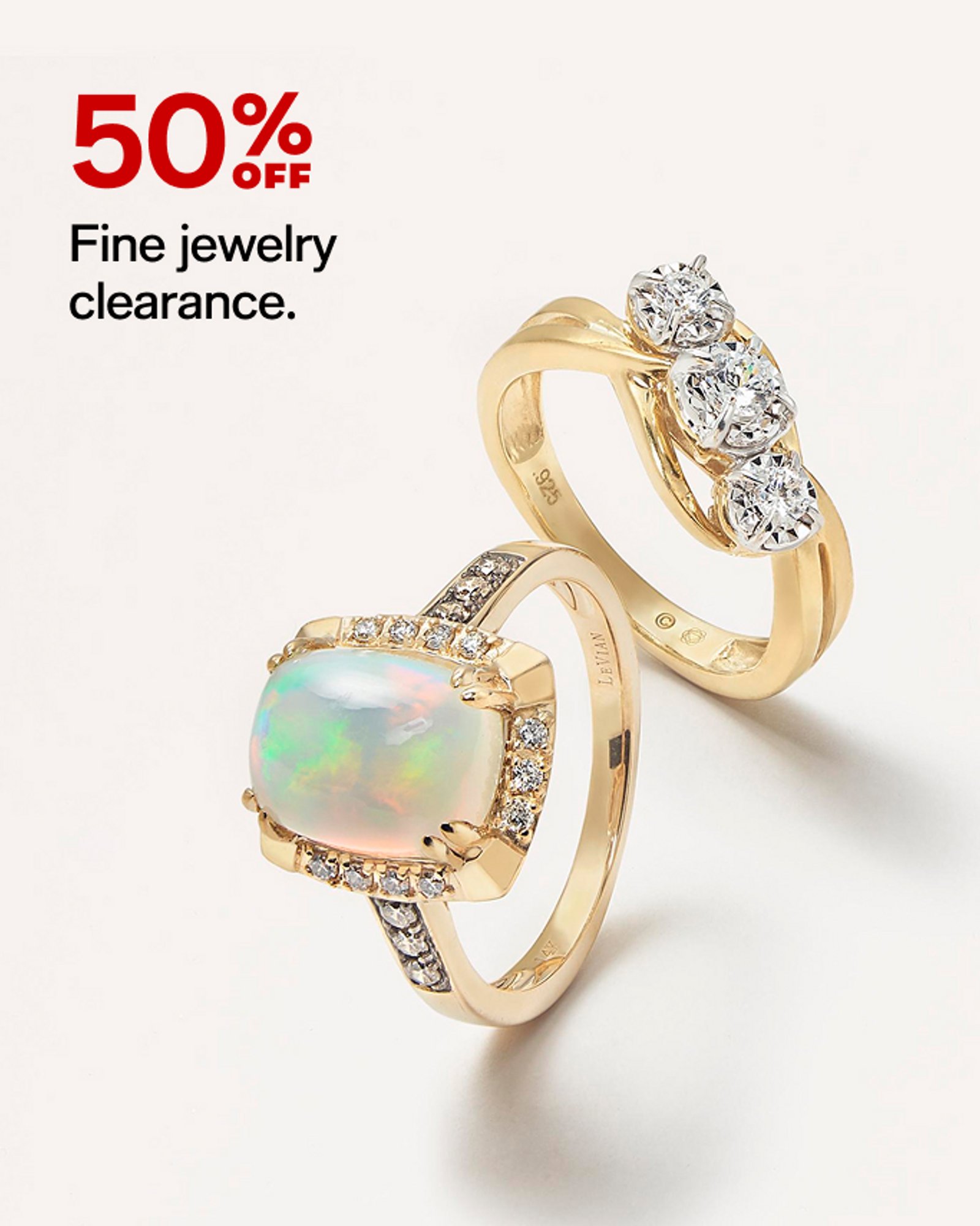 50% off Fine Jewelry Clearance