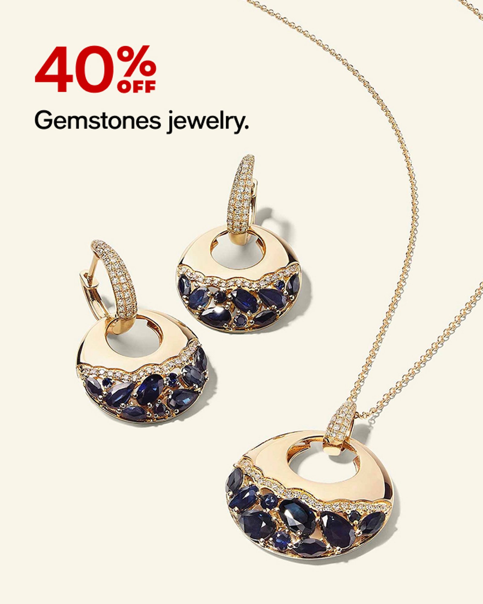 40% Off Gemstones jewelry