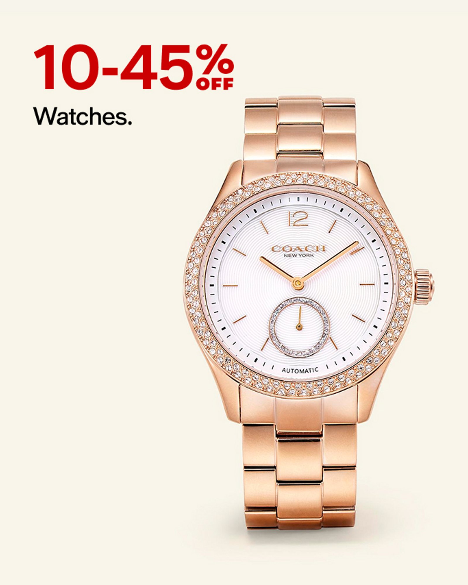 10-45% Off Watches