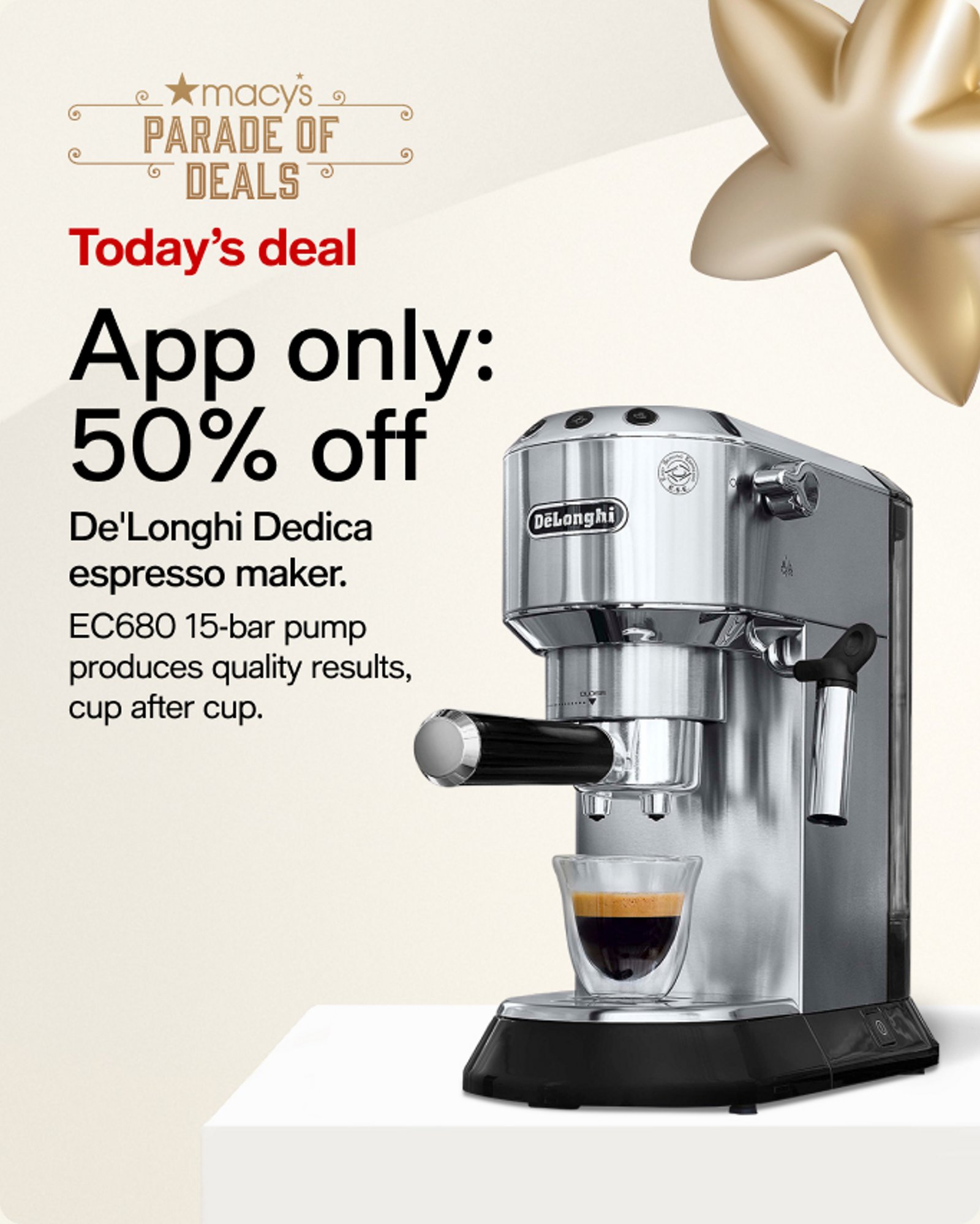 Today's deal De Longhi Dedica